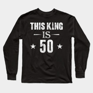 This King Is 50 Chess Lover Long Sleeve T-Shirt